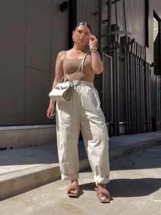 Neutral Summer Outfits, Curvy Summer Outfits, Outfit Basic, Curvy Casual Outfits, Top Lingerie, Atlanta Fashion, Plus Size Summer Outfits