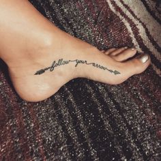 a woman's foot with a tattoo that reads, i am always your friend