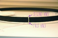 an electronic device with wires connected to it and the words second knot, first knot