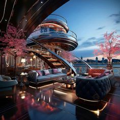 Luxury Yacht Party, Sauna Bathroom Design, Air Wolf, Yacht Decor, Big Boats