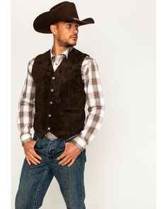 Cody James Men's Apparel Western Vests Leather, Brown Cowboy Wedding Attire Mens Vest, Country Wedding Groomsmen Attire, Western Mens Wedding Vest, Dressy Cowboy Outfits Men, Cowboy Groom Attire, Mens Western Wedding Attire, Western Style Brown Vest For Western-themed Events, Brown Western Vest For Western-themed Events, Mens Western Outfits