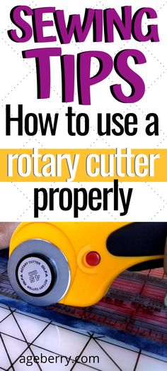 Looking for sewing tips on using a rotary cutter properly? There are many different types of cutting tools in sewing. Learn how to use a rotary cutter, how to solve rotary cutter problems, what are the best blades, what types and brands of rotary cutters are good. Video sewing tutorial. #sewingtools #sewingtutorials #sewingtips Roast People, Sewing Machine Projects, Sewing Easy Diy, Sewing Class, Diy Sewing Clothes