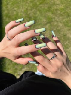 Hippie Nails, Punk Nails, Edgy Nails, Pointed Nails, Clipuri Video, Nail Art Ideas, Manicure Y Pedicure