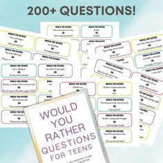 the book would you rather have questions for teens?