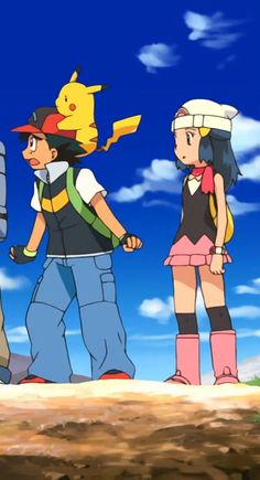 PearlShipping, Ash and Dawn pokemon, Ash x Dawn, SatoHika, The Rise of Darkrai Pokemon Ash X Dawn, Dawn Pokemon, Ash And Dawn, Pokemon Ash, E Dawn, Pokemon Characters