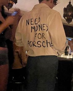 need money for porsche white shirt Need Money For Porsche, To Fast To Furious, Pray For Love, Super Rich Kids, Trust Fund, Just Pray, Rich Kids, Need Money, Old Money Aesthetic