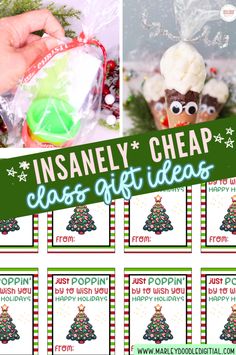 the instructions for how to make an insaley cheap class gift idea with free printables