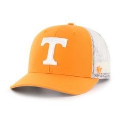 TENNESSEE VOLUNTEERS '47 TRUCKER Tennessee Orange, Tennessee Volunteers, Outfits With Hats, 47 Brand, Mesh Panel, Vibrant Orange, Comfy Fits, Hat Making, Adjustable Hat