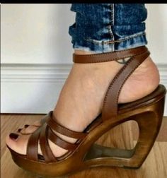 Wood Heels, Wedge Heel Boots, Wedges Shoes, Fabulous Shoes, Heels & Wedges, Shoe Closet, Shoe Obsession