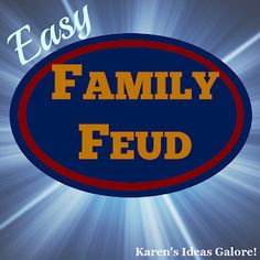 a blue and red oval with the words family fed for a group on it