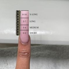 Sizing chart for my clients💕 Use this chart for reference! • • • #nails #nailsnailsnails #notpolish #nailart #explorepage #nailaddict #nailporn Acrylic Size Chart, Nail Rules For Clients, Nails And Prices, Length Chart Nails, Mail Length Chart, Nail Design Chart, Username Ideas For Nail Page, Nail Length Chart Magnets, Nail Magnet Length Chart