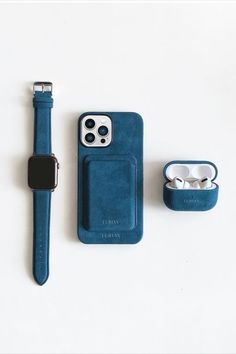 Prussian Blue Alcantara Suede Leather Luxury Collection - Luriax Aesthetic Gadgets, Electronic Gadgets For Men, Social Media Specialist, Retro Gadgets, Branded Phone Cases, Apple Airpods Pro, Prussian Blue