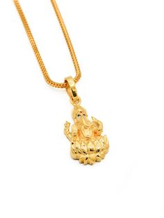 22ct Gold Ganesh Pendant - Roop Darshan 22k Gold Temple Necklace For Navratri Gift, 22k Gold Hallmarked Temple Necklace For Diwali, Diwali 22k Gold Hallmarked Temple Necklace, Diwali Hallmarked 22k Gold Temple Necklace, Diwali 22k Gold Temple Necklace, Heavy Yellow Gold Temple Necklace As Gift, Yellow Gold Temple Necklace For Navratri Puja, Yellow Gold Temple Necklace For Puja And Navratri, Yellow Gold Temple Necklace With Cutdana For Gift