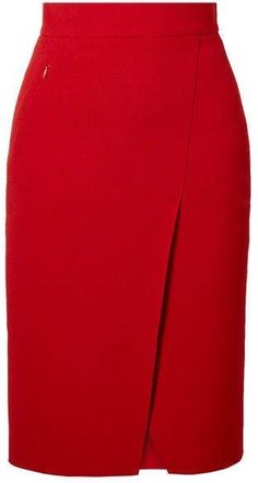 Skirt Design Ideas Fashion, Corporate Skirt, Skirt Design Ideas, Plus Size Business Attire, Aquazzura Sandals, Fashion Work Outfit, Crepe Skirt, Knee Length Skirts