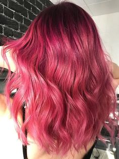 Berry Hair Color, Berry Hair, Pink Hair Ideas, Royal Blue Hair, Balayage Ideas, Box Dye, Blue Ombre Hair, Strawberry Hair