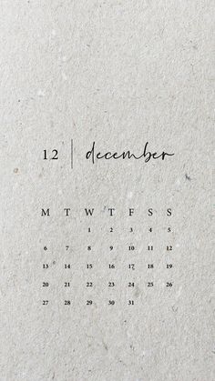 a calendar with the date 12 december written in black ink on white paper, next to a pen