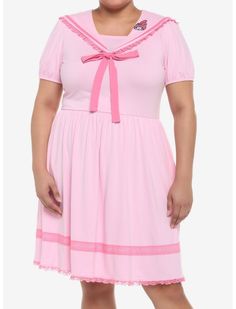 Plus Size Pastel Goth, Kawaii Shorts, Plus Size Kawaii, Fashion Book, Sailor Dress, Plus Size Fits, Kawaii Clothes, Sweaters And Jeans, My Melody