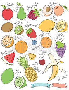 fruits and vegetables with names in english