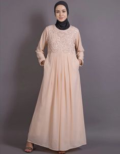 Dubai EMBELISHED PEACH BURQOWN Peach Flared, Modest, Georgette, Casual, Peach, , Abayas:Arabic Attire #cabayarea #abayaamisha #abayaclothes #abayafursankorea #abayadishop #abaya254 #abayapku #abayaindonesiamurah #abayajelgant #abayaputihbordir #abayafarasha #abayadubau #abayaecer Luxury Peach Dress For Eid, Halal Fashion, Fashion Abaya, Classy And Elegant, Moroccan Caftan, Wedding Hijab, Modest Wear, Abaya Dress, Hip Dress