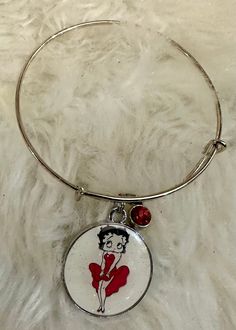 Betty Boop in a pink skirt cabachon charm Betty Boop Jewelry, Pink Skirt, Betty Boop, Bangle Bracelets, Jewelry Bracelets, Bangles, Pink, Silver