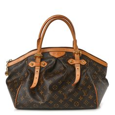 This is an authentic LOUIS VUITTON Monogram Tivoli GM. This stylish tote is finely crafted of pleated Louis Vuitton monogram on coated canvas. The shoulder bag features signature natural vachetta leather trim, adjustable rolled handles and polished brass hardware. The top zipper opens to a cocoa brown fabric interior with patch pockets. Cocoa Brown, Brown Fabric, Brass Hardware, Polished Brass, Leather Trim, Authentic Louis Vuitton, Leather Trims, Louis Vuitton Monogram, Patch Pocket