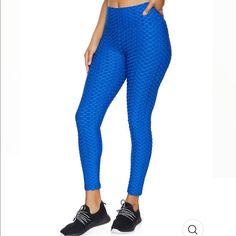 New With Tags, I Paid $25 From A Local Boutique “Tiktok Leggings” That Make Your Butt Look Amazing Perfect For Workout Or Lounge Squat Proof, Not See Through Size Small/Medium, Fits More Like A Medium (I Prefer Tighter Which Is Why I’m Selling) 7/8 Length 60% Cotton, 35% Polyester, 5% Spandex Scrunch Butt To Accentuate Never Worn Smoke And Pet Free Home Trendy Blue Yoga Pants, Blue Tight Casual Bottoms, Casual Tight Blue Leggings, Casual Blue Tight Bottoms, Trendy Stretch Blue Activewear, Trendy Blue Stretch Activewear, Trendy Blue Activewear For Spring, Non-stretch Blue Leggings For Yoga, Trendy Blue Stretch Leggings