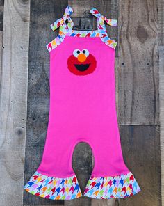 Elmo Sesame Street Outfit Girly Elmo Birthday Party, Elmo Dress, Sesame Street Dress, Sun Outfit, Seaseme Street, Bug Clothing, Toddler Gear, Elmo Sesame Street, Elmo Birthday Party