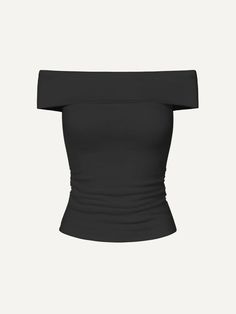 Ogl Eco-Mousse® Thermal Brushed Off-The-Shoulder Brami Top – OGLmove Off Shoulder Top Png, Fitted Tops Outfit, Black Off The Shoulder Top Outfit, Wish List Clothes, Of The Shoulder Shirt, Of Shoulder Top, Off Shoulder Top Outfit, Cute Tops Aesthetic, Of The Shoulder Top