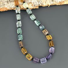 Natural Fluorite Necklace,Rainbow Fire Fluorite Gemstone Necklace Fluorite Necklace double strand statement necklace fluorite one of a kind necklace multi strand fluorite jewelry gemstone beaded necklace Handmade Beads Necklace For Gift For Men Women Black Spinel Necklace Shape- square Size- 6x9MM Approx. length- 45CM Metal-Pure 925 Sterling Silver All of my jewelry is designed and handcrafted by me. I love to experiment with many different designs and although I may make similar designs more th Spiritual Multicolor Faceted Necklace, Luxury Multicolor Gemstone Crystal Necklace, Fluorite Gemstone Bead Necklace For Gift, Fluorite Jewellery, Fluorite Gemstone Beads Necklace For Gifts, Spiritual Fluorite Gemstone Beads Jewelry, Purple Fluorite Gemstone Beaded Jewelry, Fluorite Jewelry, Spinel Necklace