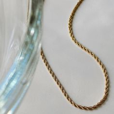 Basic Necklace, Gold Herringbone Chain, Dainty Initial Necklace, Name Necklace Gold, Buy Necklace, Waterproof Jewelry, Gold Piece, Gold Gold, Eternity Bands