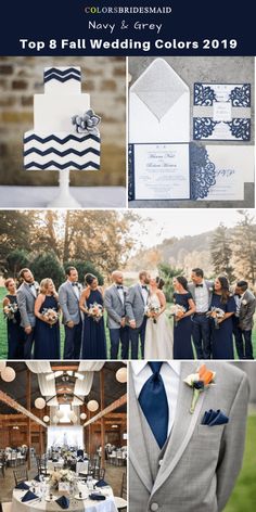 a collage of different wedding colors and details