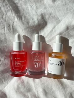 #skincare #skincareobsessed #skincareproductsthatwork Anua Serum Peach, Anua Niacimide Serum, Anua Dark Spots Serum, Anua Niacin Serum 10%, Glowing Body Skin, K Beauty Routine