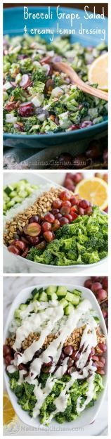 broccoli and grape salad with ranch dressing