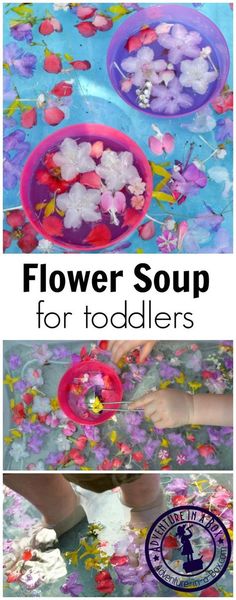 flower soup for toddlers is an easy and fun way to play with the kids