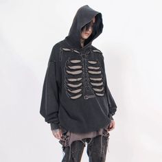 WN2088
■size(cm)





Length


Shoulder width


Chest


Sleeve length




M


72


62


60


54




L


74


63


62


55




XL


76


64


64


56




2XL


78


65


66


57




 
■model
178cm 　55kg　 XL Skeleton Hoodie, Skeleton Design, Hoodie Cardigan, Okinawa, Oversize Hoodie, Silhouette Design, Grunge Fashion, Hoodie Top, Black Fabric