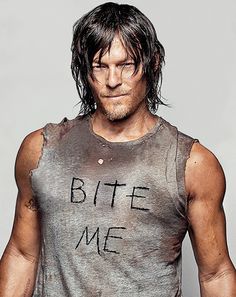 Norman Reedus Darryl Dixon, Handsome Men Quotes, Men Quotes Funny, Walking Dead Daryl, Dead Zombie, Macklemore, Fear The Walking, Evil Dead, Bite Me