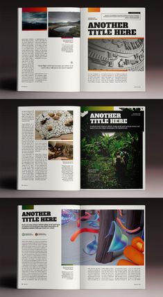 Magazine Template InDesign. 40 pages.