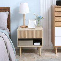 Ebern Designs Felsenthal Nightstand - Wayfair Canada Side Tables For Bedroom, End Table With Storage, Natural Living Room, Cap Vert, Door Hardware Interior, Teen Bedroom Furniture, Nursery Furniture Sets, Night Table