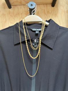 This long box chain necklace is perfect for layering. BSJ by Cinder & Soot 18k gold plated Stainless steel Tarnish resistant + water proof Adjustable chain Lobster clasp closure Box Chain Necklace, Box Chain, Water Proof, Lobster Clasp, Layering, Chain Necklace, 18k Gold, Gold Necklace, Gold Plate