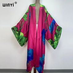 Kimono Kaftan Boho Soft Cardigan  Batwing Sleeve  Brand Name : winyi    Material : Rayon    Pattern Type : Print    Style : Young Style    Young Style : Bohemian    Age : 25-34    Fit : Fits larger than usual. Please check this store's sizing info Multicolor Open Front Free Size Kimono, Multicolor Free Size Long Sleeve Kimono, Pink Free Size Kimono With Kimono Sleeves, Free Size Pink Kimono With Kimono Sleeves, Pink Free-size Kimono With Kimono Sleeves, Multicolor Summer Cardigan With Kimono Sleeves, Pink Printed Long Sleeve Kimono, Long Sleeve Pink Printed Kimono, Long Pink Printed Kimono