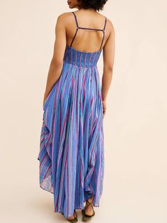 TAVIMART - V-Neck Casual Backless Fashion Party Dress, Women Summer Lace-Up Sleeveless Maxi Dress, Printing Loose Ladies Dress Streetwear V-neck Sleeveless Beach Dress Lined, V-neck Lined Sleeveless Dress For Beach, V-neck Sleeveless Lined Dress For Beach, V-neck Sleeveless Dress For Beach, Multicolor V-neck Halter Dress For The Beach, Lined Sleeveless Halter Dress For Beach, Blue Sleeveless V-neck Dress For Summer, Purple Maxi Dress With Spaghetti Straps For Beach, Blue Lined Backless Dress