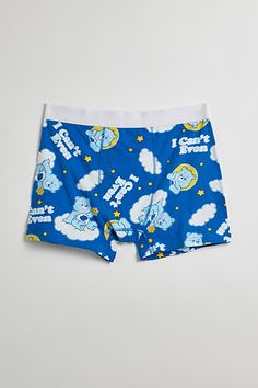 Care Bears I Can't Even boxer briefs. Care Bear stare at these soft knit boxer briefs with an allover Care Bears print. Soft touch and comfy elastic waistband. Features Care Bears I Can't Even boxer briefs Soft knit boxer briefs Allover Care Bears print Content + Care 100% Cotton Machine wash Imported | Care Bears I Can't Even Boxer Brief in Dark Blue, Men's at Urban Outfitters Care Bear Stare, Blue Fits, Care Bear, Swaggy Outfits, Care Bears, Bear Print, I Cant Even, Boxer Briefs, Soft Knits