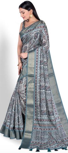 Blue color Saree in Art Silk, Silk fabric with Digital Print work Blue Art Silk Dupatta With Printed Motifs, Blue Silk Saree With Printed Motifs, Blue Digital Print Saree For Wedding, Blue Kalamkari Print Saree For Wedding, Traditional Blue Dupatta With Digital Print, Blue Saree With Printed Motifs, Blue Digital Print Dupatta For Festivals, Blue Saree With Printed Motifs Traditional Drape, Blue Digital Print Saree For Festivals