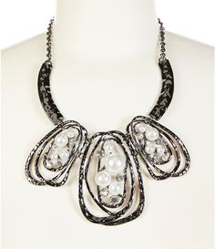 From Natasha Accessories&#x2C; this necklace features:Collar necklace Hematite-tone hardwareLobster hook closureApprox. 17" with 3" extender Imported. Bird Nest, Accessories Jewelry Necklace, Dillard's, Collar Necklace, Jewelry Accessories, Jewelry Necklaces, Necklaces, Collar