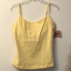 Yellow Tank Top With Built In Bra Light Yellow Tank Top, Yellow Tank Top Outfit, Yellow Summer Top, Yellow Top Outfit, Yellow Tops, Yellow Tank, Yellow Tank Top, Tank Top Outfits, Halloween Inspo