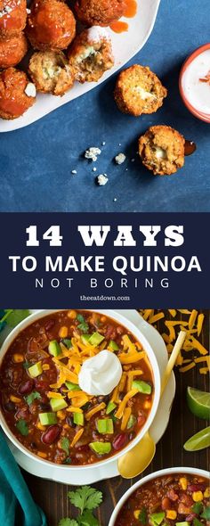 Quinoa Enchilada Casserole, Quinoa Pizza Bites, Best Quinoa Recipes, Best Quinoa, Make Quinoa, Vegetarian Quinoa Chili, Quinoa Salads, Instant Pot Quinoa, Quinoa Bowls