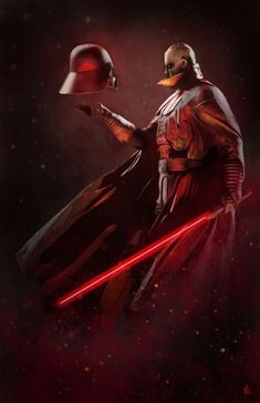 a star wars fan art featuring darth vader