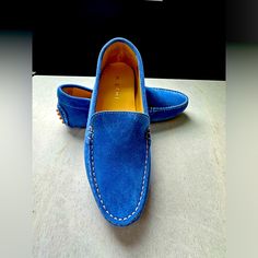 Nwob M. Gemi Felize Saddle Suede Loafer Driving Shoes. Size Eur 37.5/ Us 7 Never Worn. Color: Cobalt Blue Made By Hand In Toscana, Italy. True Moccasin Construction Using One Piece Of Suede That Molds To Your Foot For A Glove-Like Fit. A Flattering Oval Toe Hand-Stitched Suede Upper Genuine Gommini Rubber Sole Handmade In Tuscany, Italy Blue Leather Sole Slip-on Moccasins, Blue Closed Toe Slip-ons With Leather Sole, Blue Round Toe Moccasins For Galas, Blue Slip-on Moccasins, Classic Blue Slip-on Boat Shoes, Elegant Blue Slip-on Moccasins, Blue Slip-on Business Moccasins, Blue Slip-on Moccasins For Business, Blue Suede Leather Shoes For Business