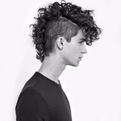 Curly Hair Mohawk Boys, Long Curly Mohawk, Curly Mohawk Hairstyles Men, Curly Hair Mohawk, Mohawk Men, Curly Mohawk Hairstyles, Curly Mohawk, Mohawk Hairstyles Men