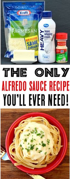 the only alfredo sauce recipe you'll ever need